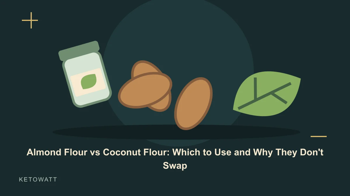 Almond Flour vs Coconut Flour: Which to Use and Why They Don't Swap