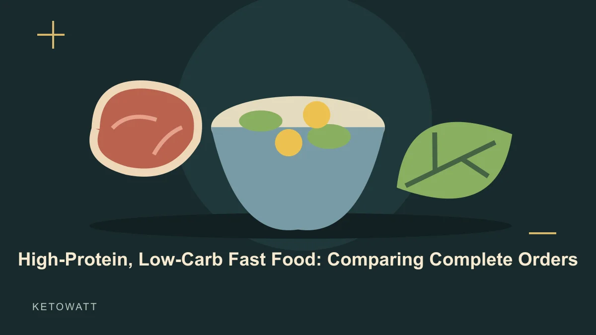 High-Protein, Low-Carb Fast Food: Comparing Complete Orders