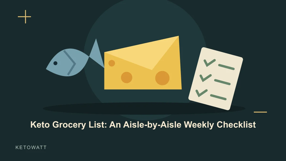Keto Grocery List: An Aisle-by-Aisle Weekly Checklist