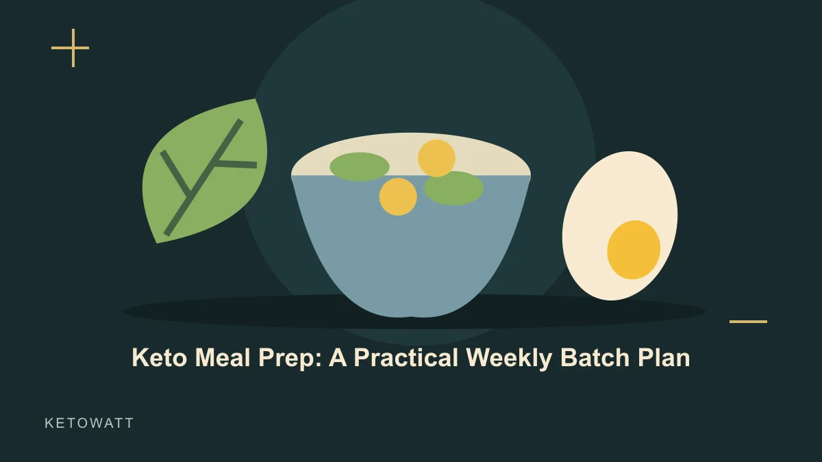 Keto Meal Prep: A Practical Weekly Batch Plan